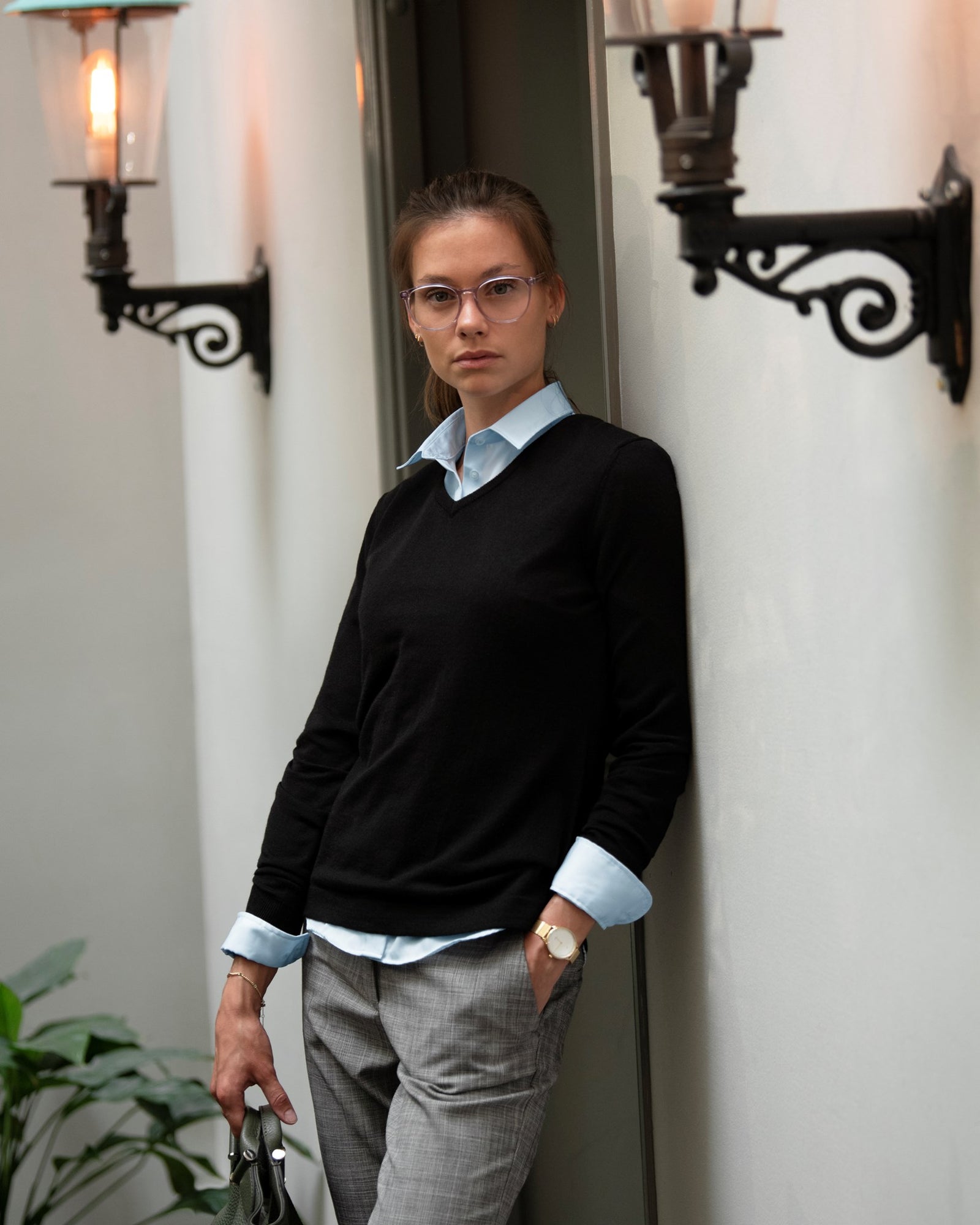 Ashbury Women Grey Melange Back