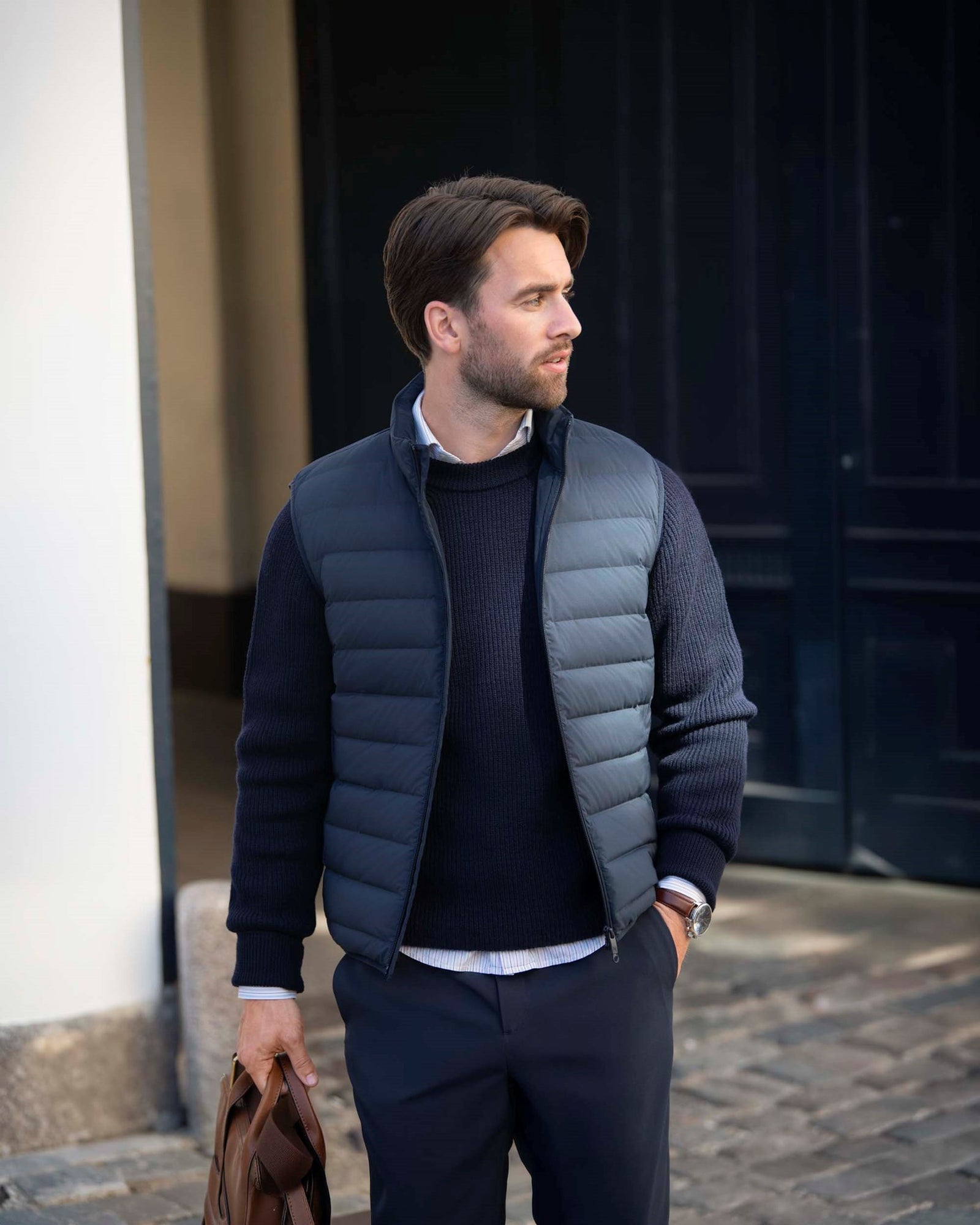Avalon Vest Men Navy Back