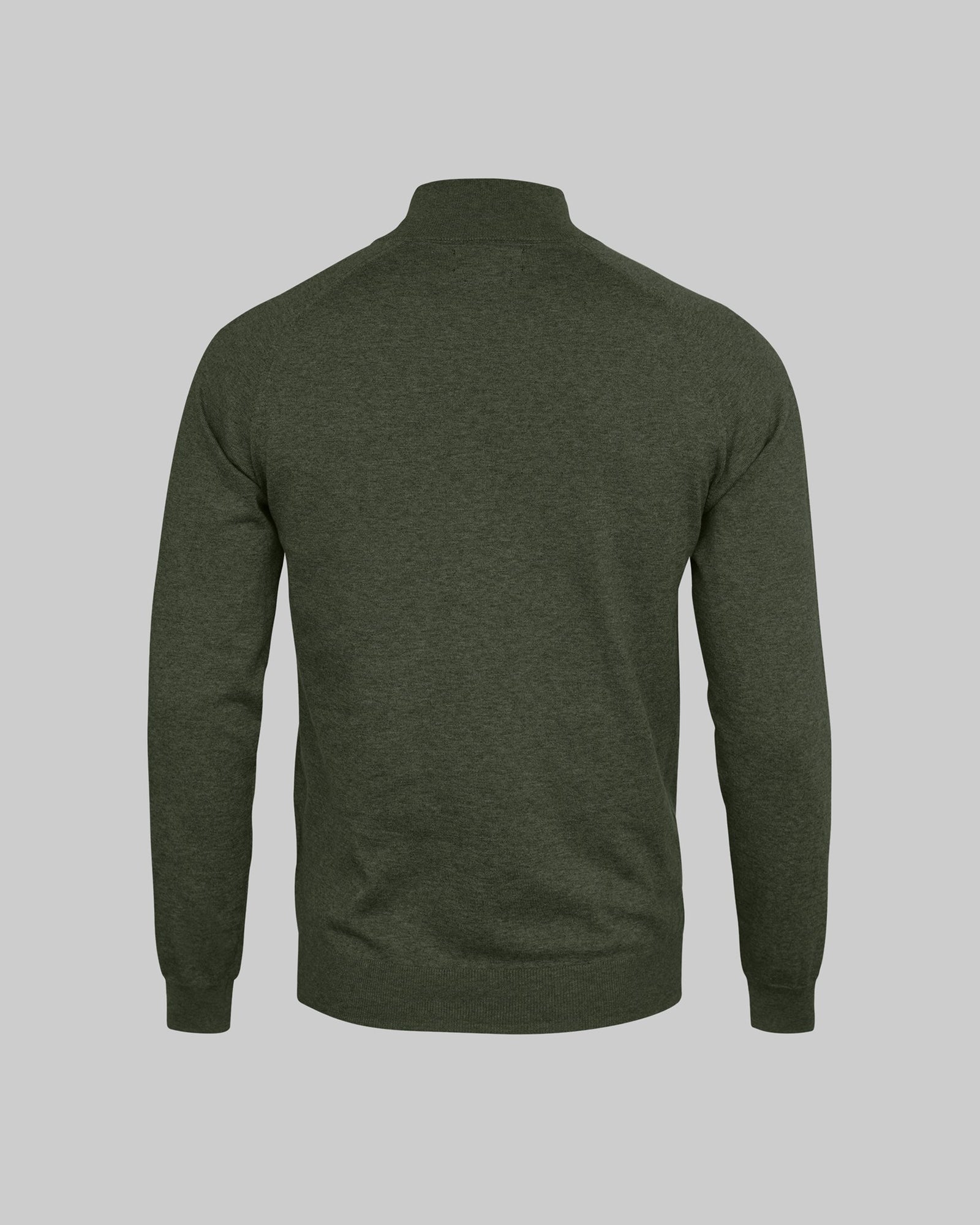 Brighton 1 4 Zip Men Olive Melange Back