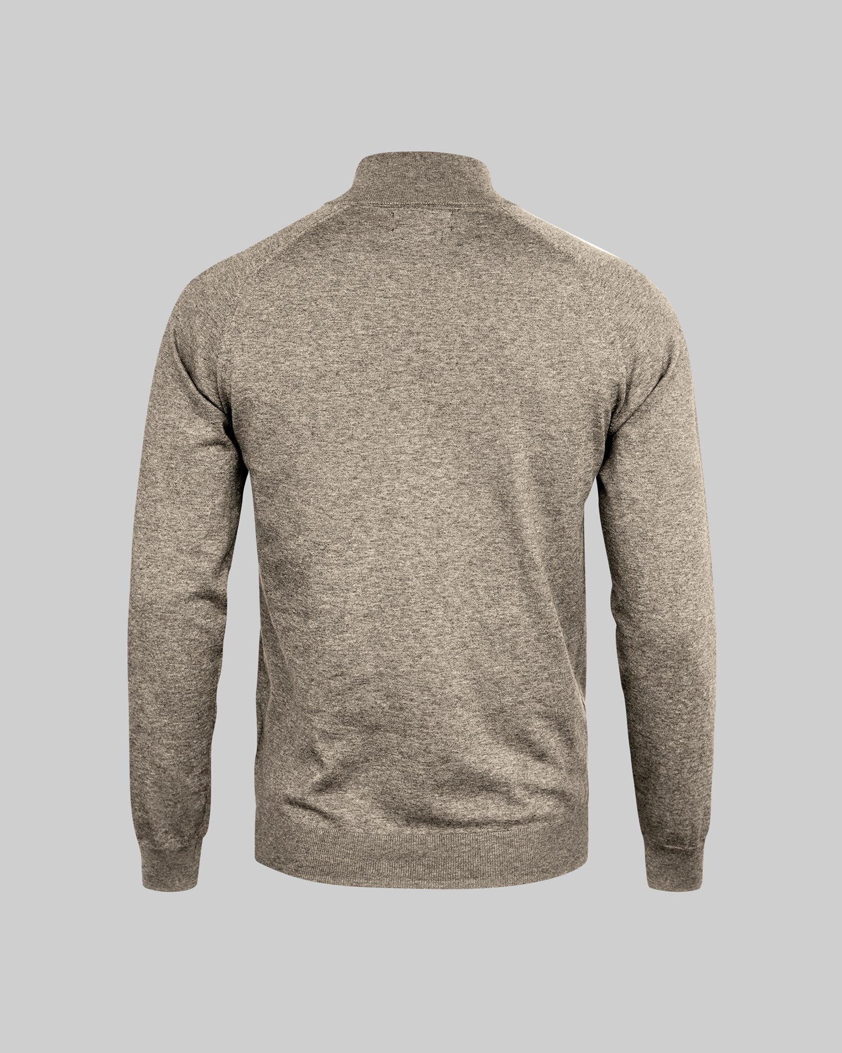 Brighton 1 4 Zip Men Sand Melange Back