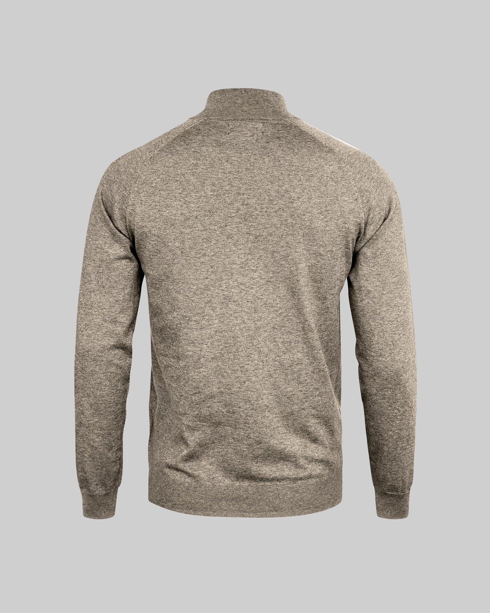 Brighton 1 4 Zip Men Sand Melange Back
