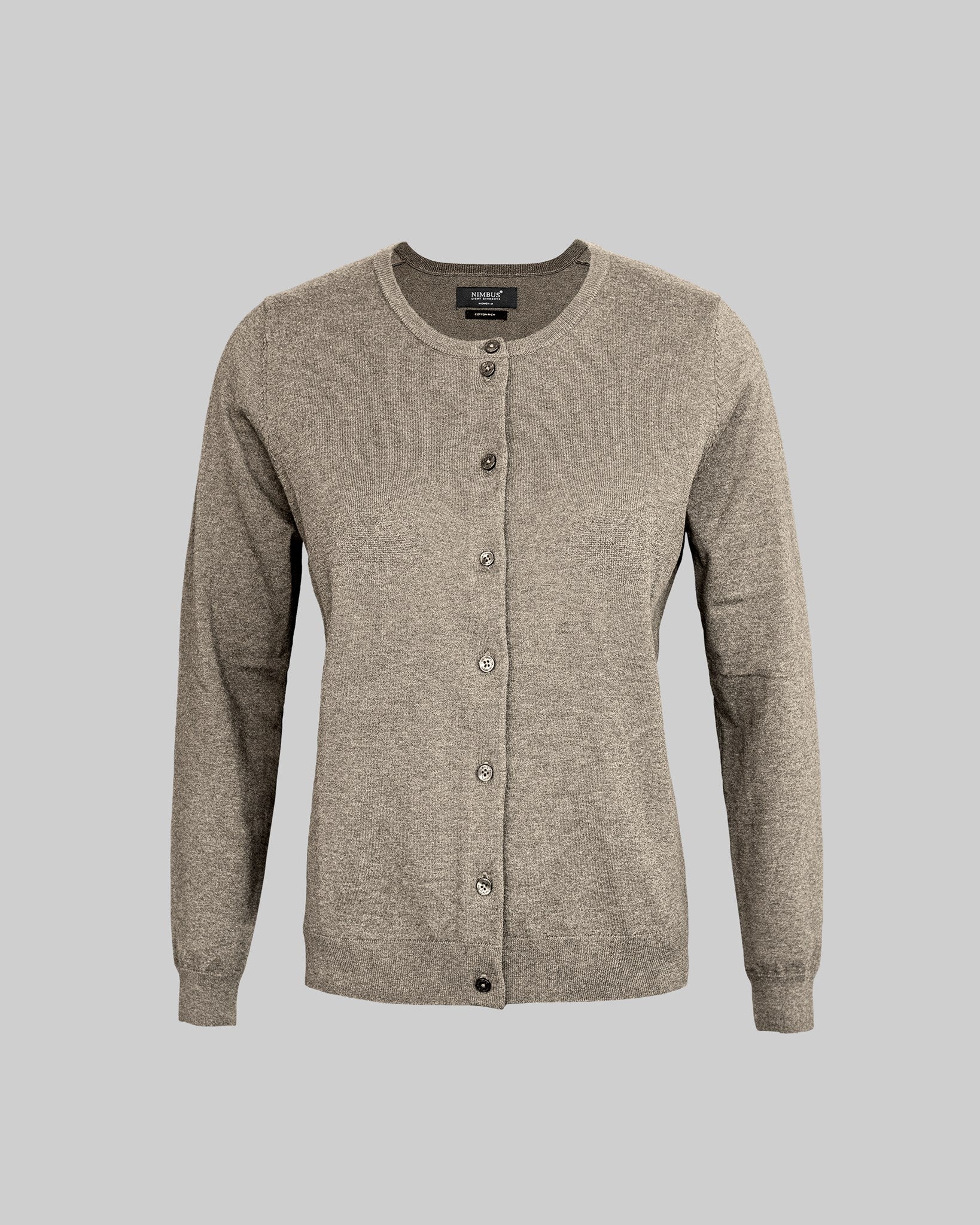 Brighton Cardigan Women Sand Melange Front
