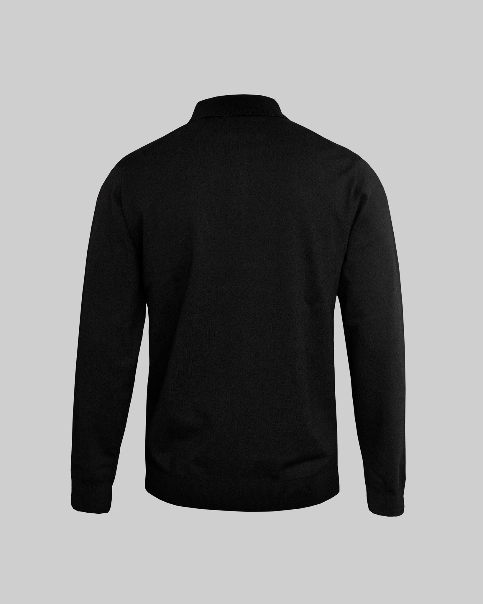 Brighton Long Sleeve Polo Men Black Back