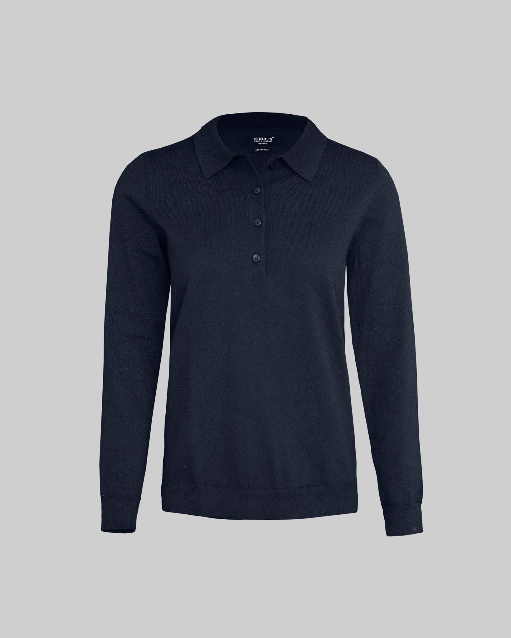 Brighton Long Sleeve Polo Women Navy Front