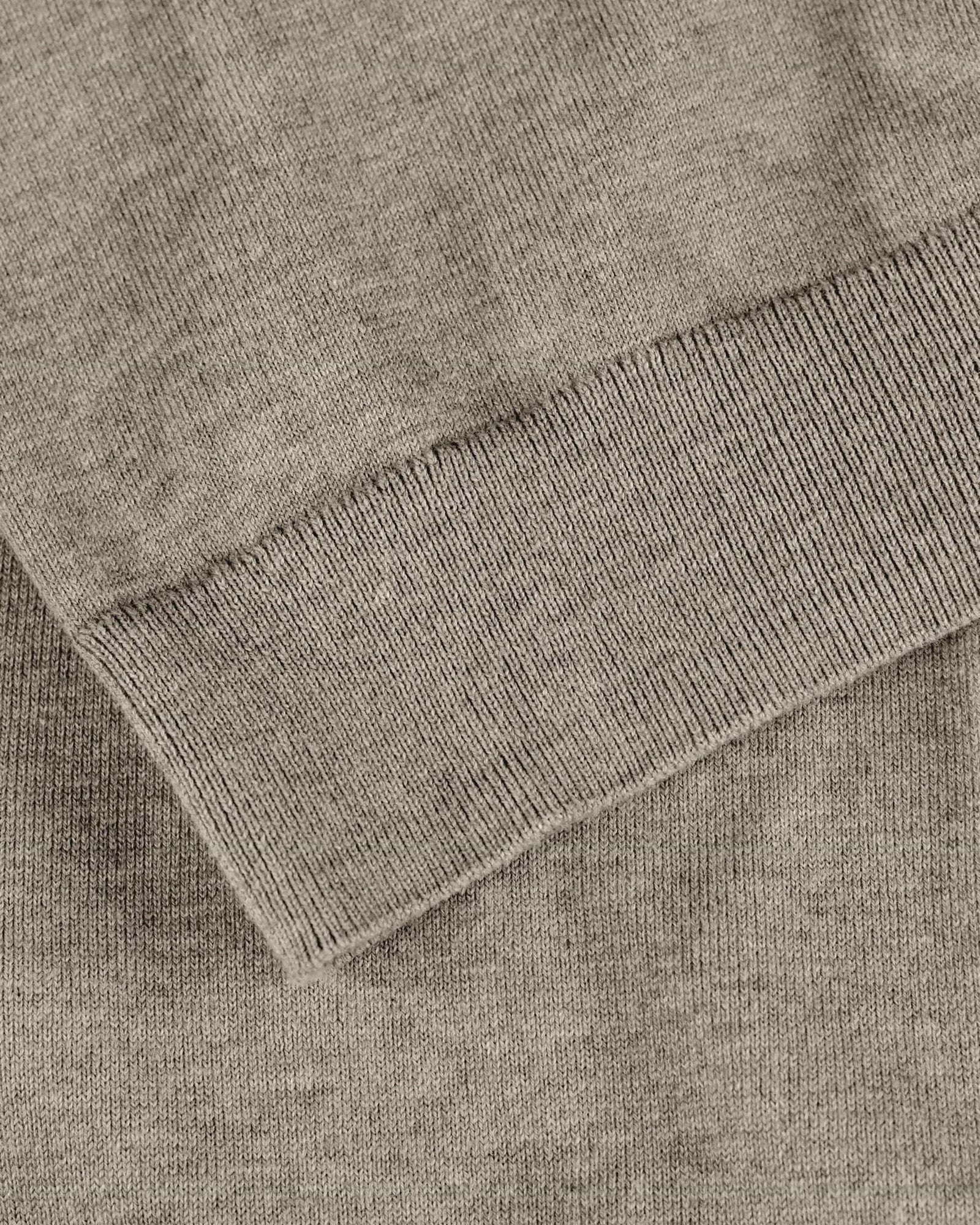 Brighton Long Sleeve Polo Women Sand Melange Back
