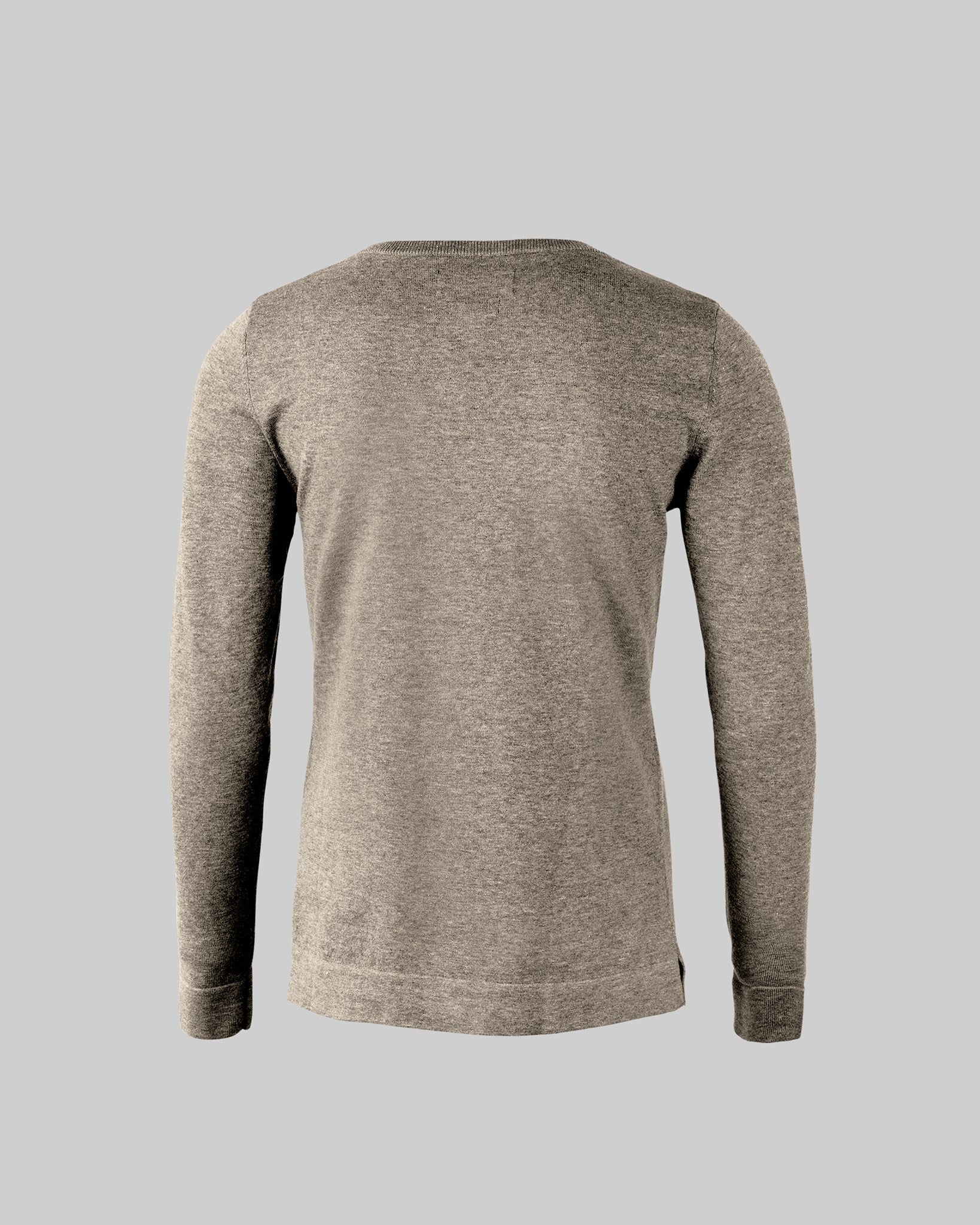 Brighton O Neck Women Sand Melange Back