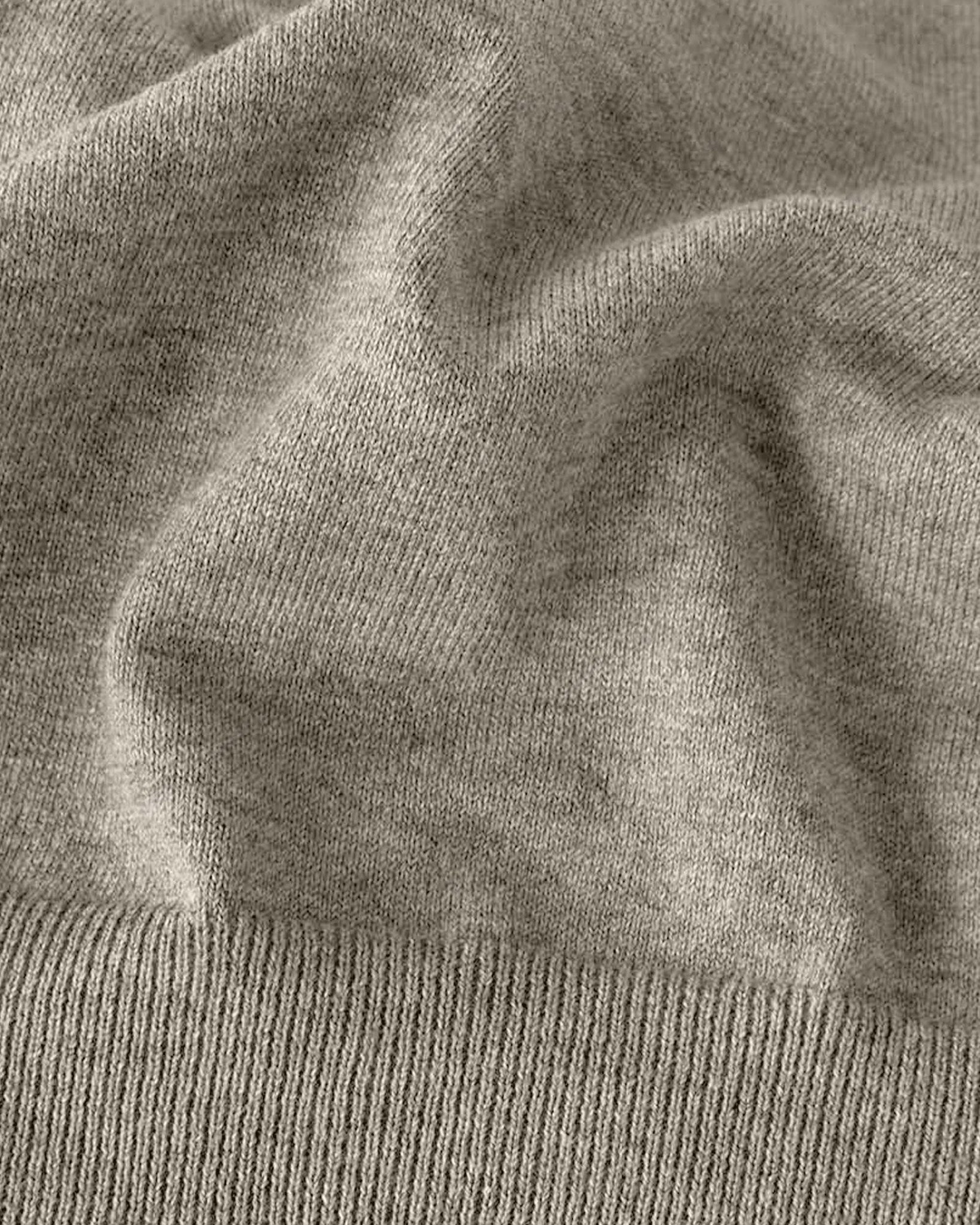 Brighton O Neck Women Sand Melange Closeup 2