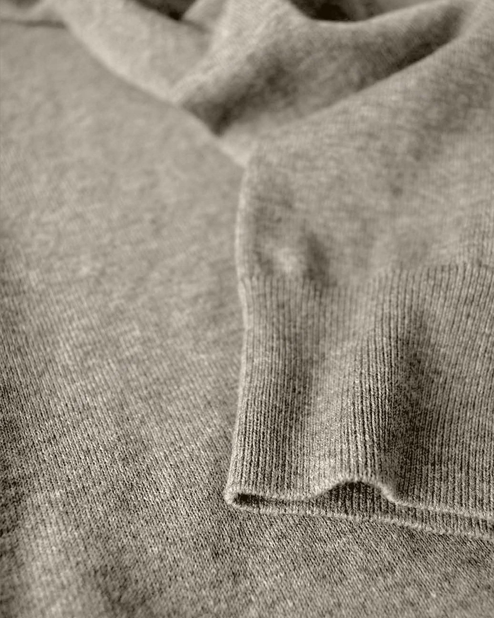 Brighton O Neck Women Sand Melange Closeup 3