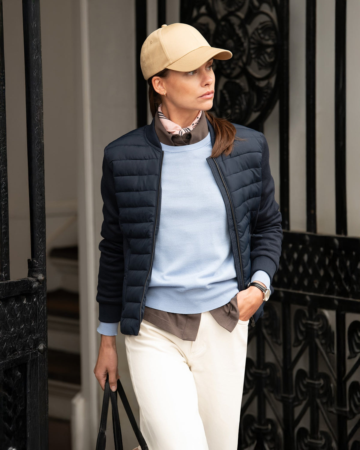 Crescent Women Navy AW24 Modelimage