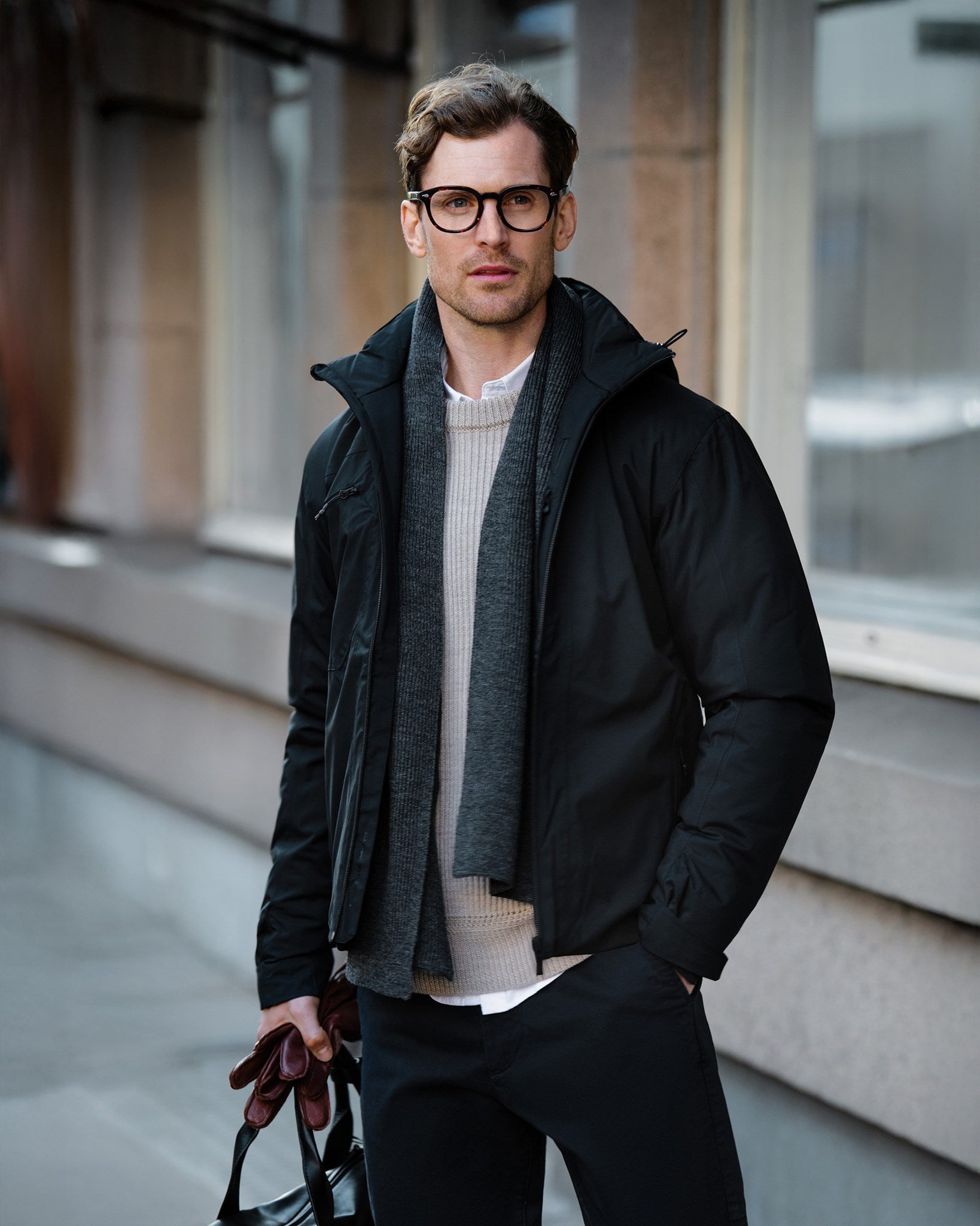 Fairview Men Black AW23 Modelimage