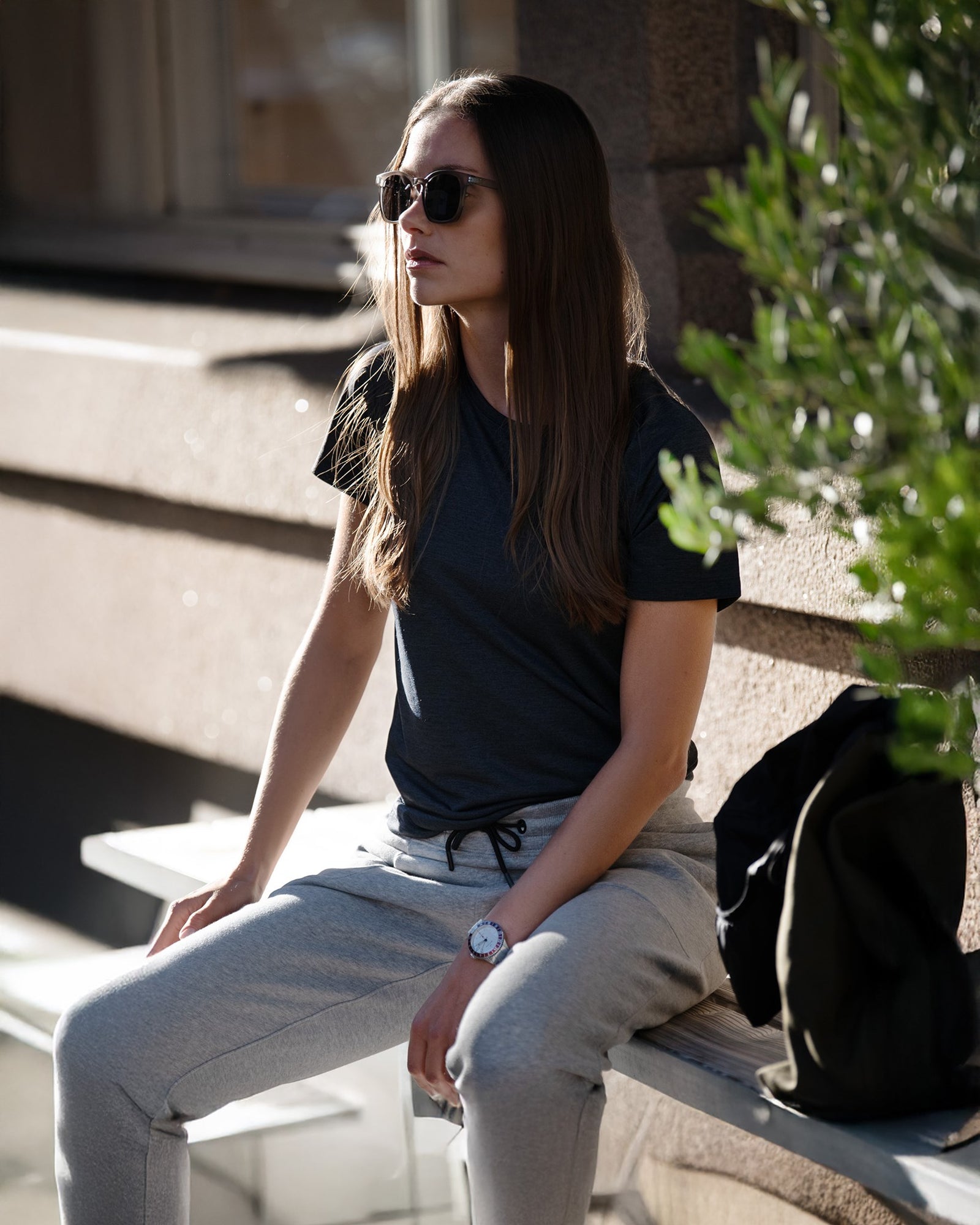 Freemont Women Grey Melange Back