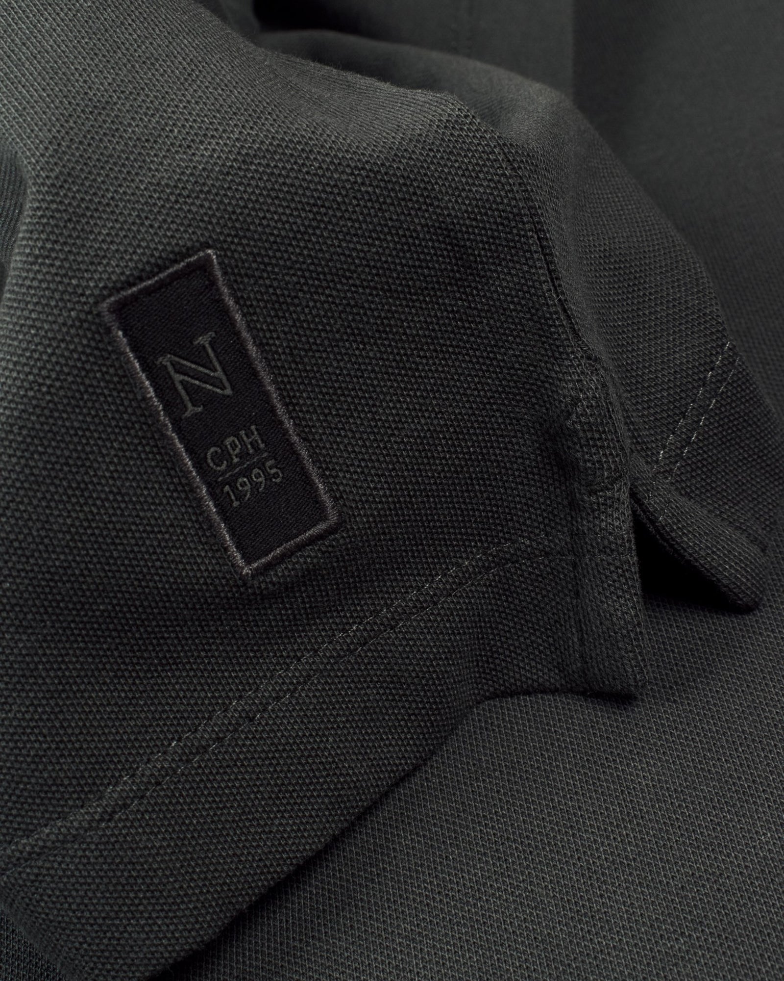 Harvard V Neck Women Charcoal Back