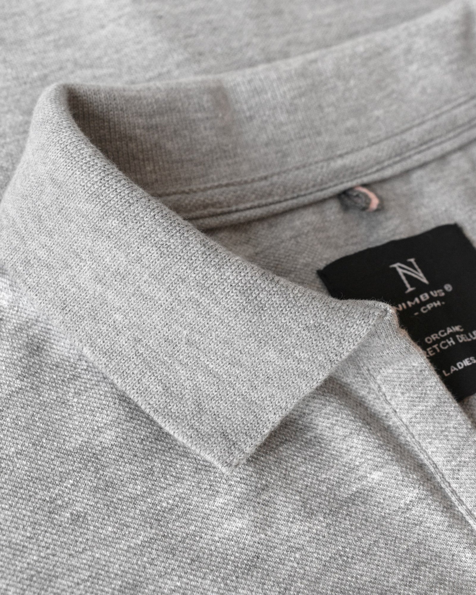 Harvard V Neck Women Grey Melange Back