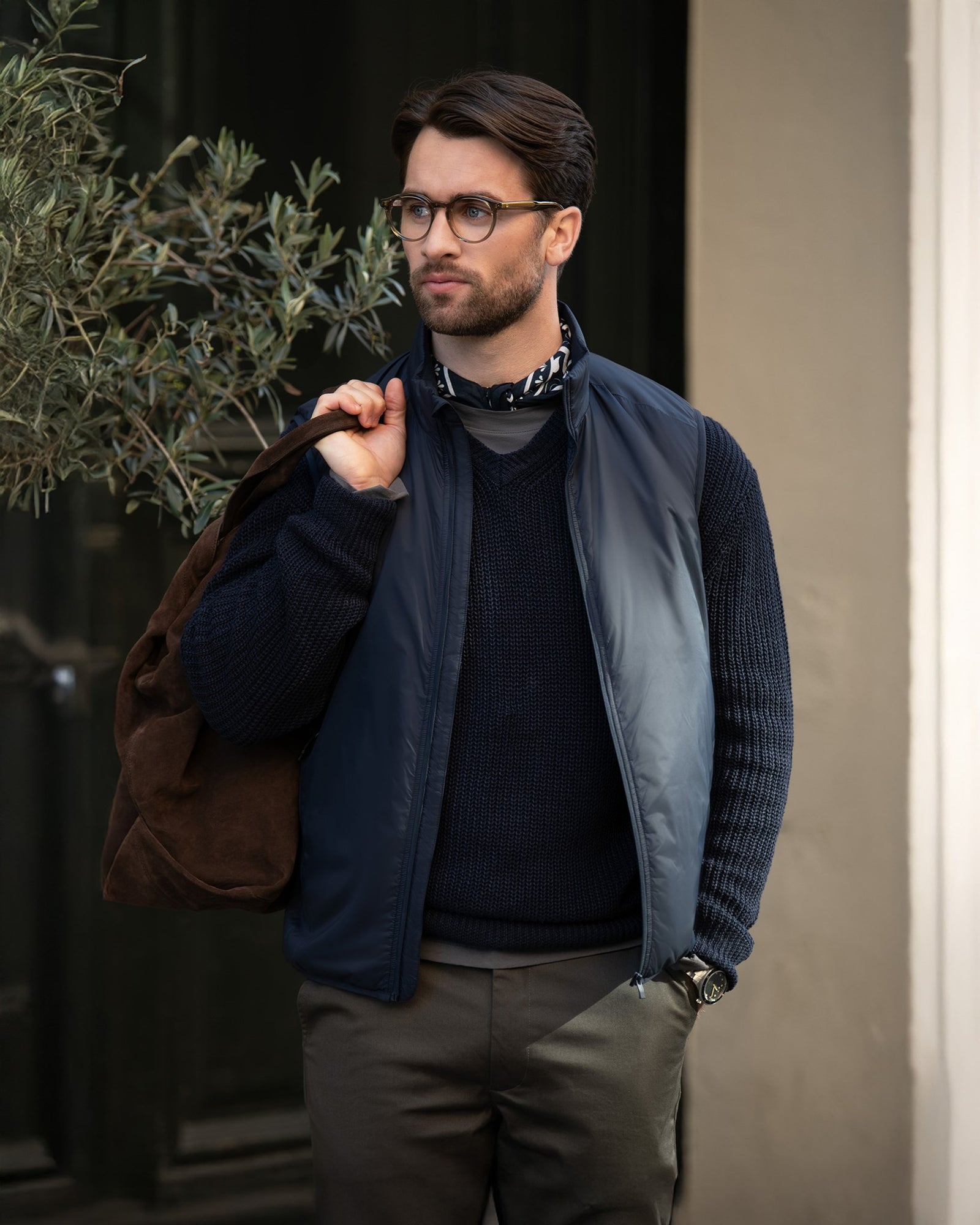 Jasper Unisex Men Navy Back