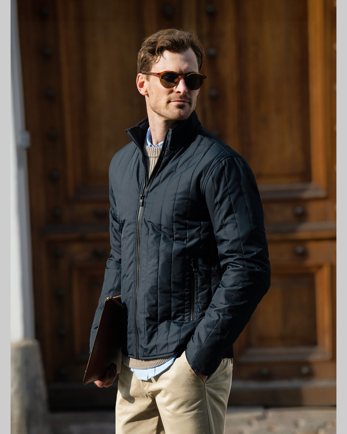 Lindenwood Men Navy AW23 Modelimage