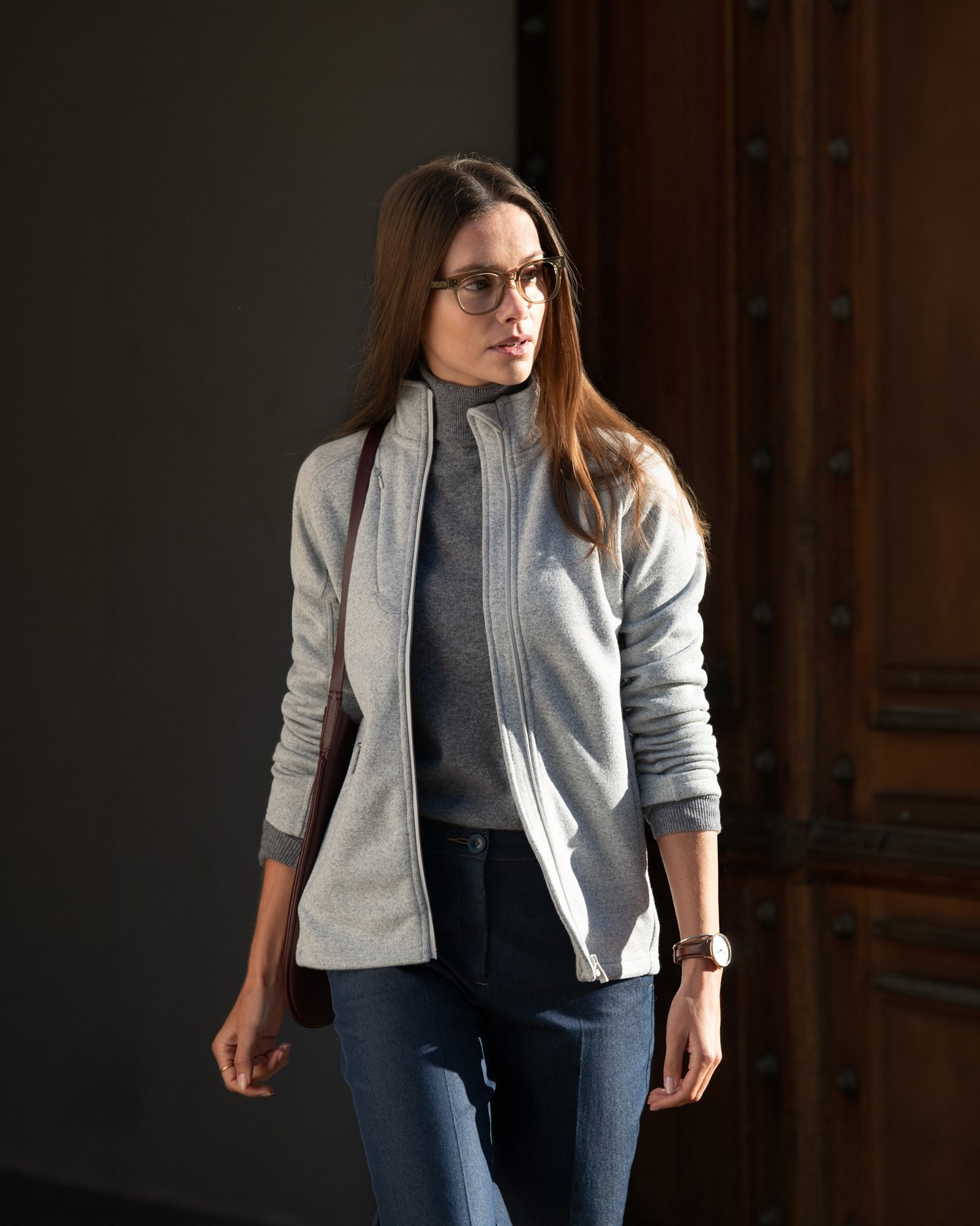 Montana Woman Dark Grey Melange Back