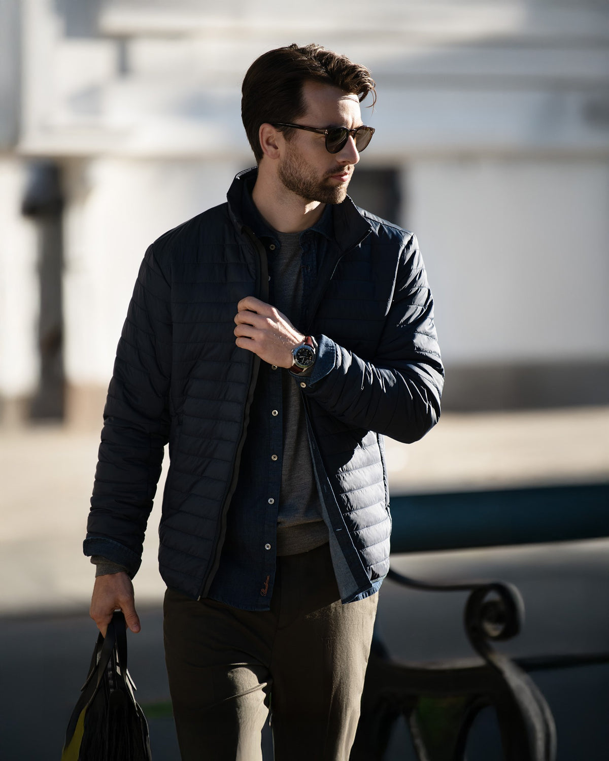 Olympia Men Navy SS25 Modelimage