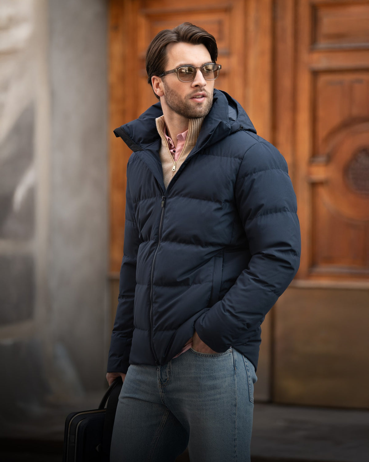 Telluride Men Navy AW24 Modelimage